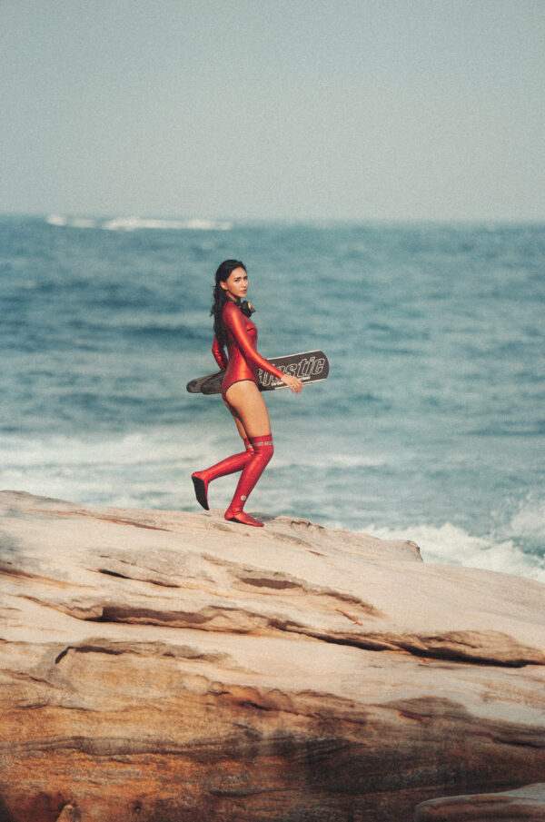 永恆美神｜極致2mm滑面防寒衣｜長襪套裝經典系列｜夕陽橘紅