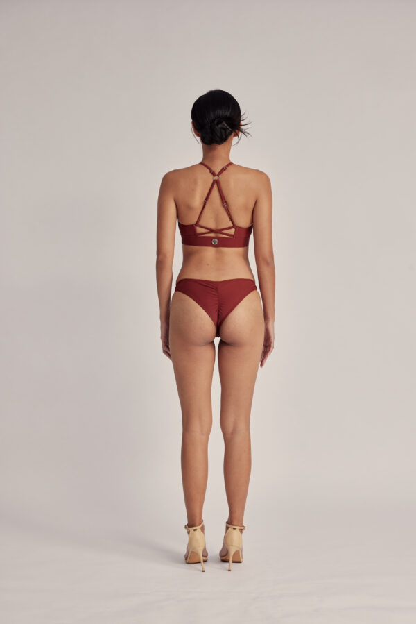 交叉美背比基尼｜Crossback Bikini｜紅陶暮