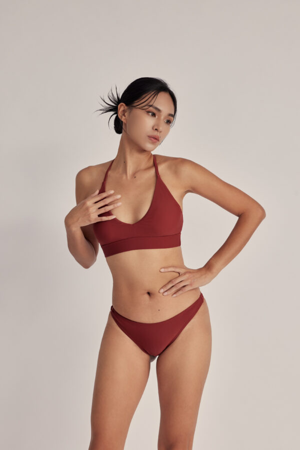 交叉美背比基尼｜Crossback Bikini｜紅陶暮